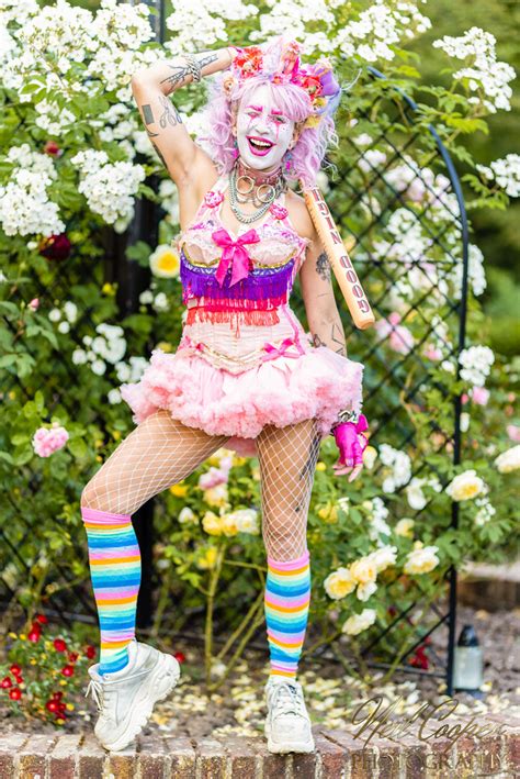 sexy clown cosplay outfit alternative hot female model flickr