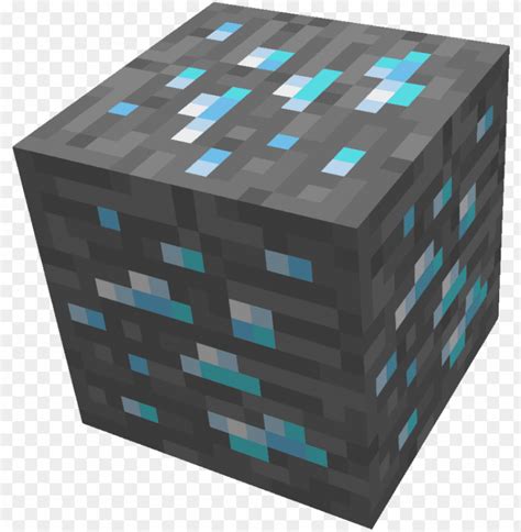 Diamond Ore Block Minecraft Blocks Png Image With Transparent