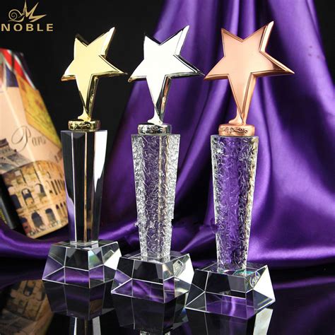 Personalized Star Trophy Crystal Glass Awards Wholesale Crystal