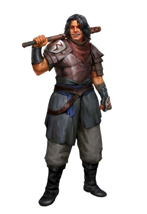 Male Human Fighter Rogue Thug Pathfinder Pfrpg Dnd Dandd 35 5e 5th Ed