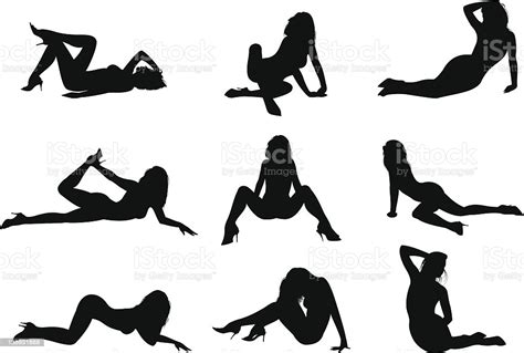 Silhouette Sexy Girl Part Two Stock Illustration Download Image Now