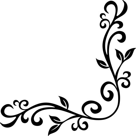 Flowers Borders Png Clipart Borders Clipart Corner Decoration Images And Photos Finder