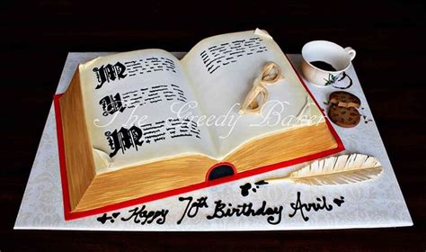 Open Book Cake Decorated Cake By Kate Cakesdecor