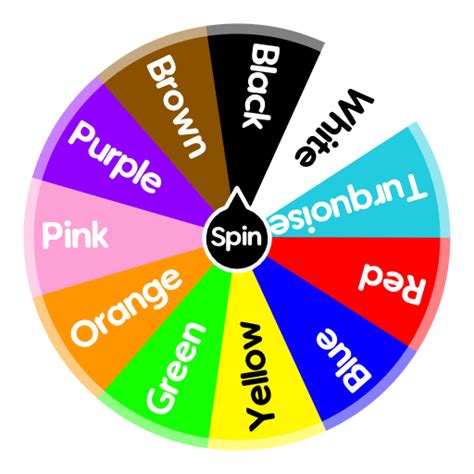 Whats Your Favourite Colour Spin The Wheel Random Picker