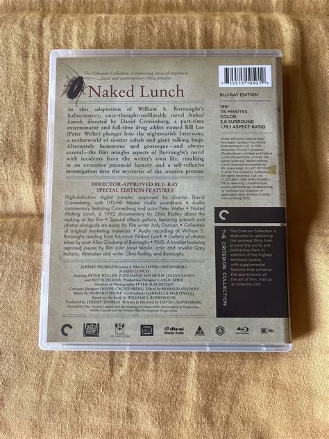 Naked Lunch Criterion Collection Blu Ray EBay