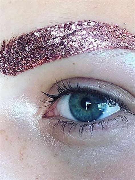 So Glitter Brows Are The Latest Wtf Beauty Trend Stylight Stylight