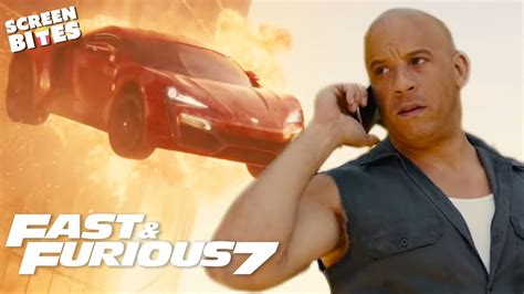 cars don t fly craziest moments fast and furious 7 2015 screen bites youtube