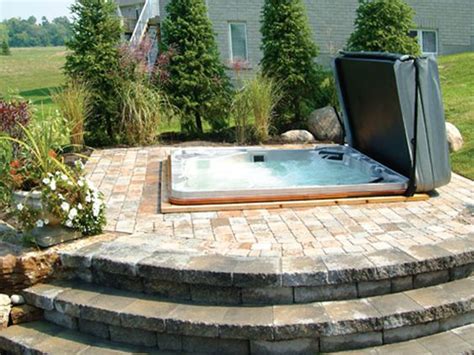 This layout lets you access the. 25+ Gorgeously Earthy Hot Tub Area Landscaping Ideas To Steal