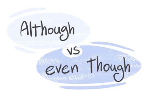 Although Vs Even Though In The English Grammar Langeek