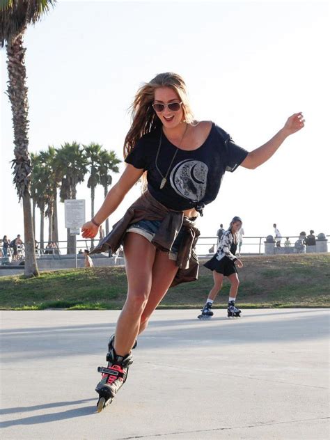 Sierra Q Los Angeles Fitness Portfolio Roller Girl Rollerblading Skate Girl