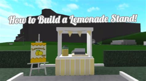 How To Build A Lemonade Stand In Bloxburg 9109 Cat Builder