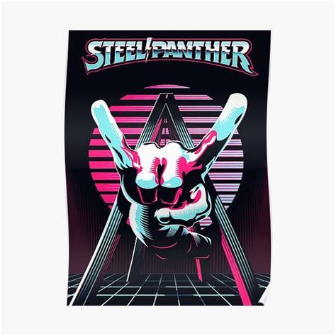 Steel Panther Band Logo Poster By Ctightbv Redbubble