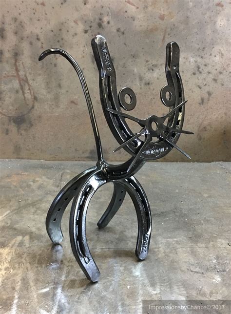 Horseshoe Crafts Horseshoe Art Cat Clipart Metal Art Projects