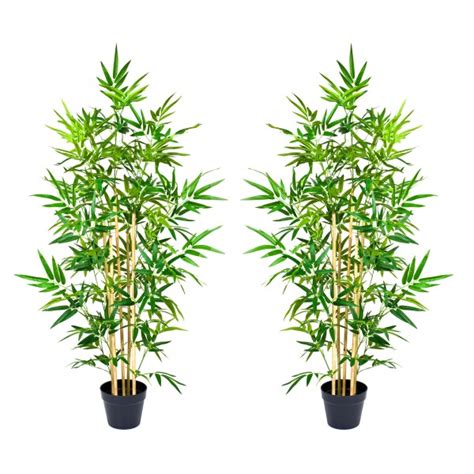 Artificial Bamboo Trees 140cm4ft Set Of 2