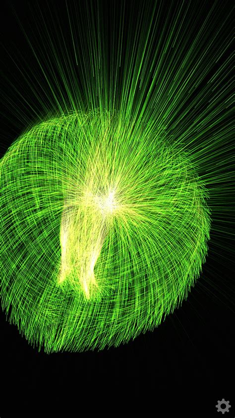 Green Burst Particle Hd Phone Wallpaper Peakpx