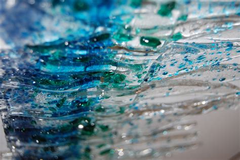 Fused Glass Abstract Water By Leigh Ellen Williams Fused Glass Art Glass Art Sculpture
