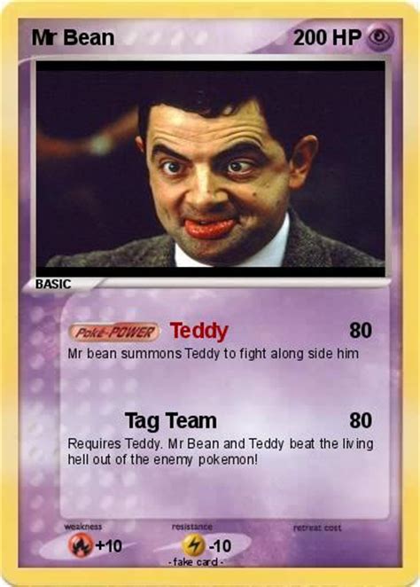 Pokémon Mr Bean 164 164 Teddy My Pokemon Card