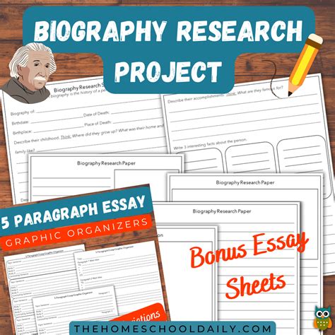 Biography Research Project The Homeschool Daily