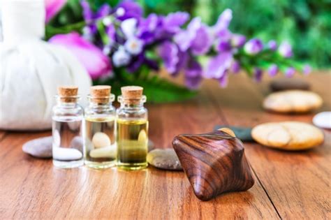 Premium Photo Set Of Thai Massage With Herbs