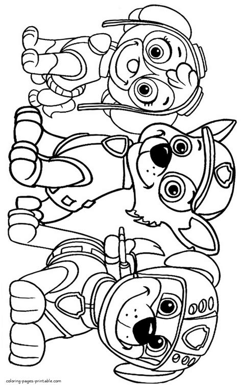 Free Kids Coloring Pages Paw Patrol Coloring Pages Printablecom