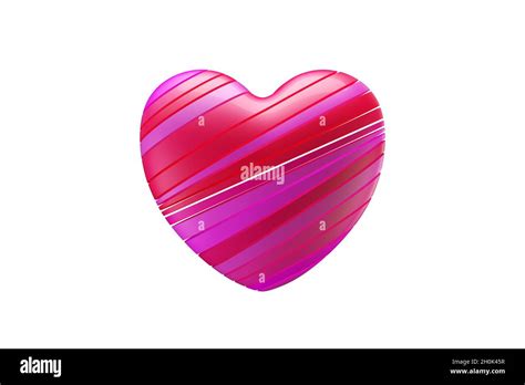 3d Rendering Of A Colorful Heart Shaped Symbol Stock Photo Alamy