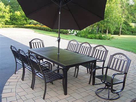 Oakland Living Rochester 11 Piece 80 By 40 Inch Dining Set