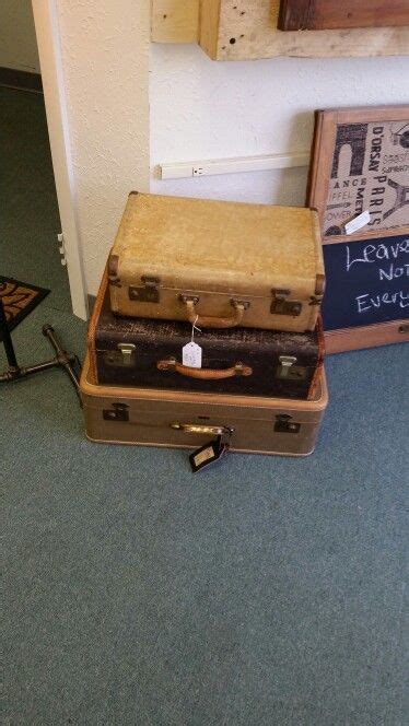 Vintage Suitcases Stacked To Make An End Table Juliedanleydesigns
