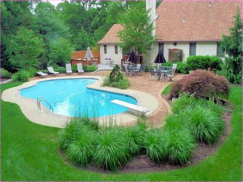 Landscaping Ideas For Backyard Swimming Pools 36 Inground Pool