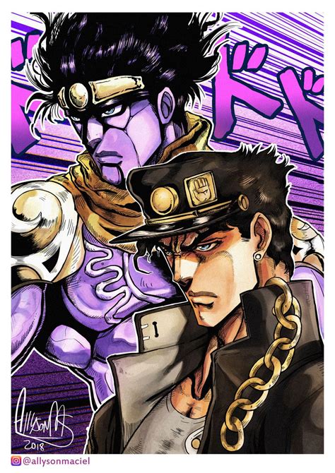 Download, share or upload your own one! Fanart Jotaro & Star Platinum : StardustCrusaders