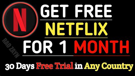 How To Get Netflix Free Trial For 30 Days In 2020 Netflix 30 Days