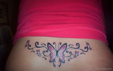 Lovely Butterfly Tattoo On Lower Back Tattoos Designs