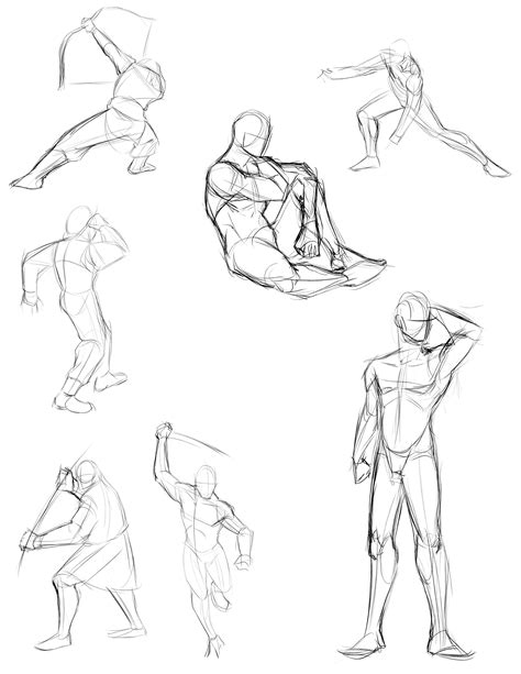 Action Poses Drawing Photo Drawing Skill