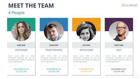Meet The Team Slide Template Printable Templates