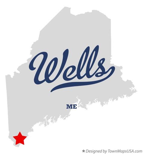 Map Of Wells Me Maine