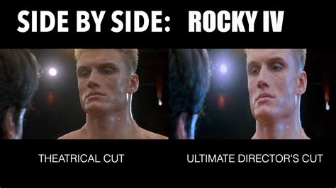 Rocky Iv I Must Break You Side By Side Comparison Youtube