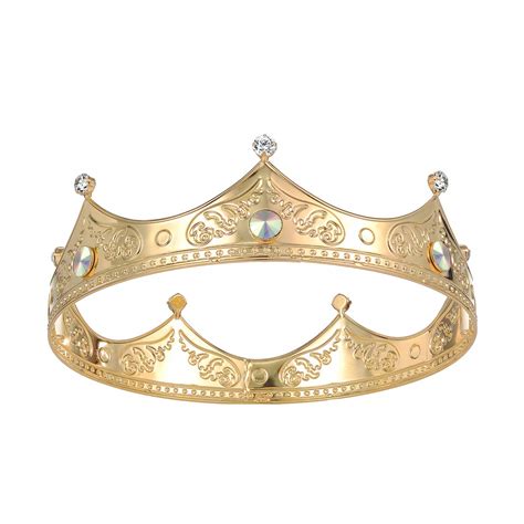 Dczerong Women Birthday Queen Crowns Gold Cake Topper