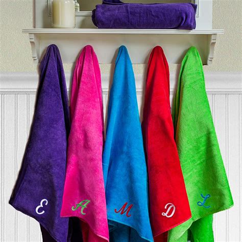 Embroidered Beach Towel Personalized Beach Towel