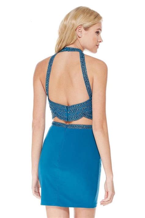 Two Piece Cocktail Dresses Backless Cocktail Dress Backless Dress