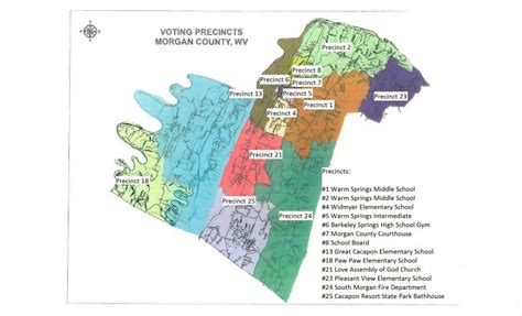 Morgan Countys Thirteen Voting Precincts Morgan County Usa