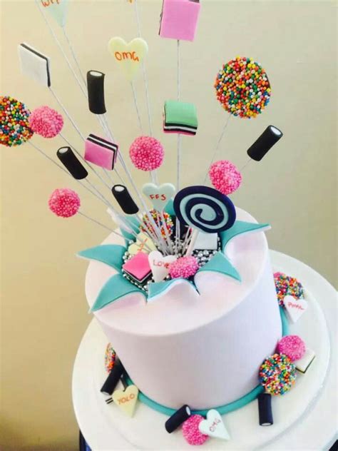 Exploding Candy Cake Birthday Cake Torta Candy Candy Cakes Cupcakes