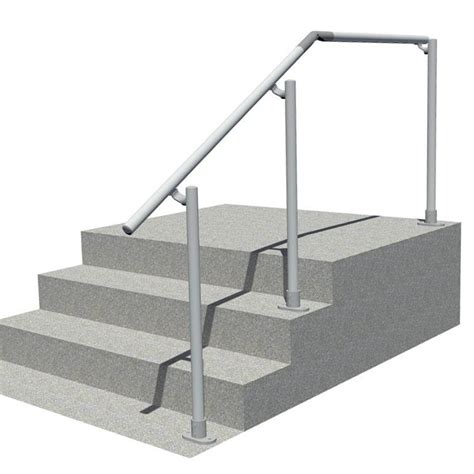 Offset Outdoor Landing Simple Rail Handrail Kit Simplified Building