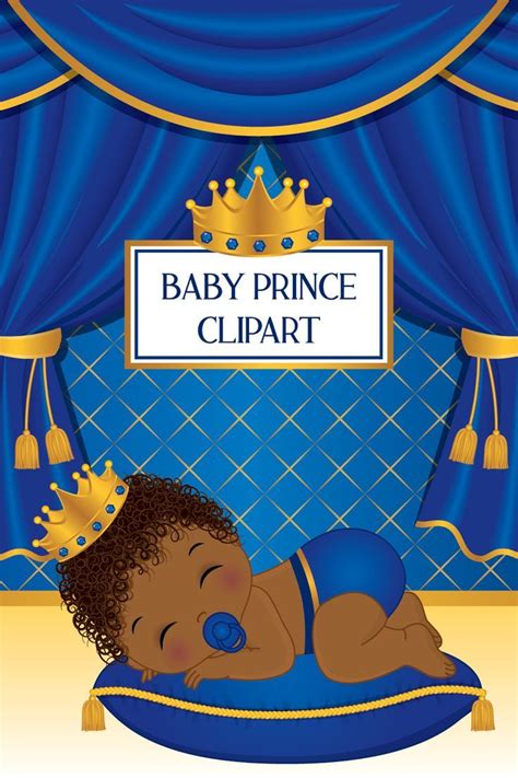Baby Prince Clipart Newborn Royal Blue Baby Shower Little Prince