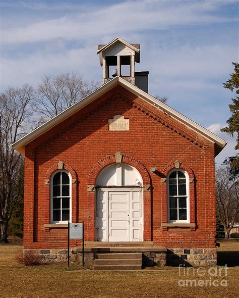 One Room Schoolhouse Front View Photograph By Susan Montgomery