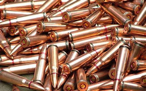 Hd Wallpaper Gold Gun Bullets Macro Weapons Cartridges Ammunition