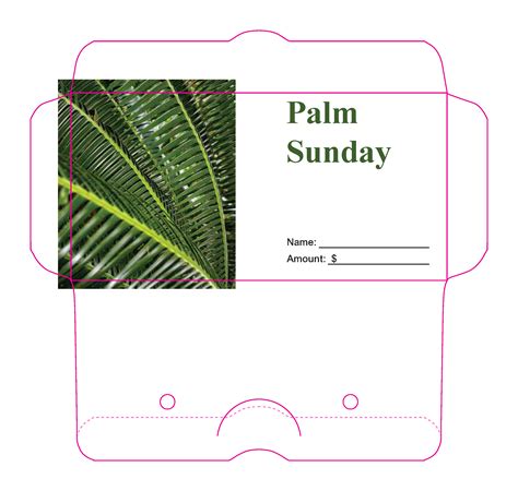 Palm Sunday Tithing Envelope Mission Envelope