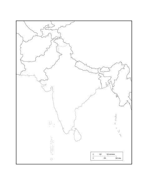 Blank Political Map Of South Asia Map Of World