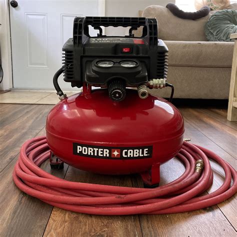 Porter Cable Air Compressor 6 Gallon Pancake Oil Free C2002 Ecom