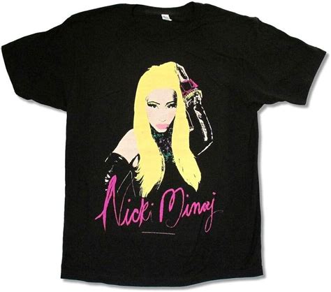 Nicki Minaj Color Portrait Tour 2012 Black T Shirt New Official Black M Uk Clothing