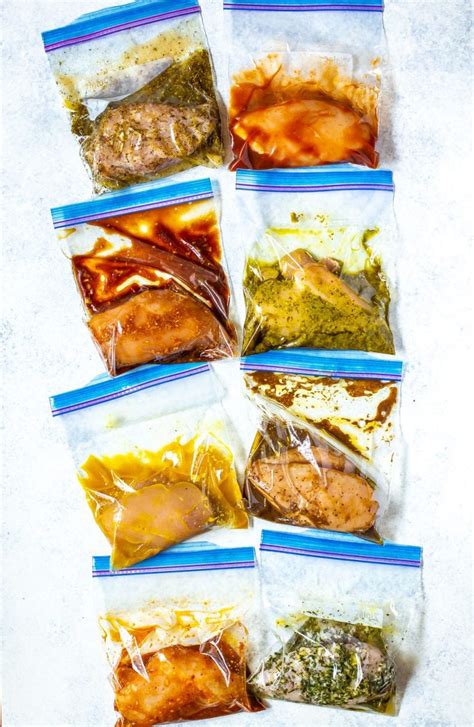 To marinate chicken, you'll need to make a marinade using oil, vinegar or another acidic ingredient, and plenty of seasonings; Best Chicken Marinade Recipes - 20+ Ways! - The Girl on Bloor