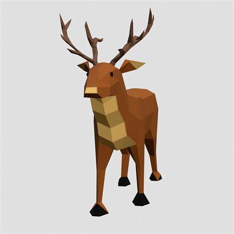 3d Model Low Poly Animals Vr Ar Low Poly Cgtrader